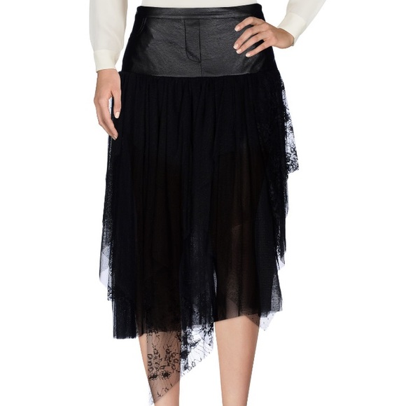 AnnaRita N Beautiful Lace Midi Skirt in black - Picture 2 of 8